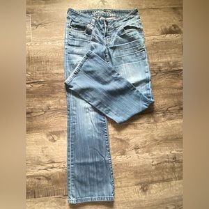 American Eagle low rise, short leg size 2 jeans.